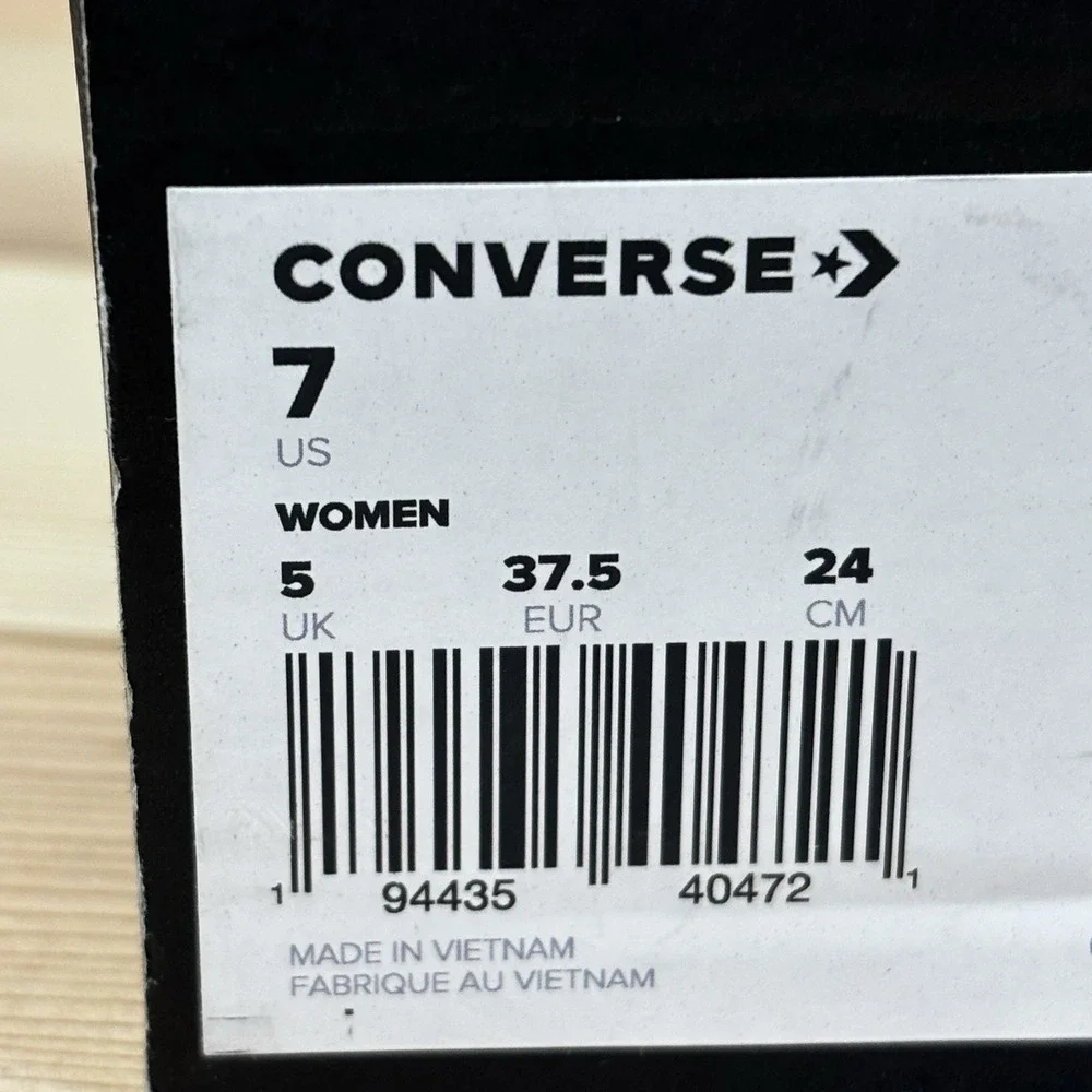 Converse Chuck Taylor Lugged Heel Loafer Womens Size 7 Red Leather Shoes A14708C - Picture 5 of 6